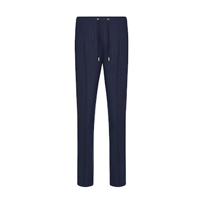 DIOR SS22 Blue Striped Knit Sweatpants 113C122A5467-C585