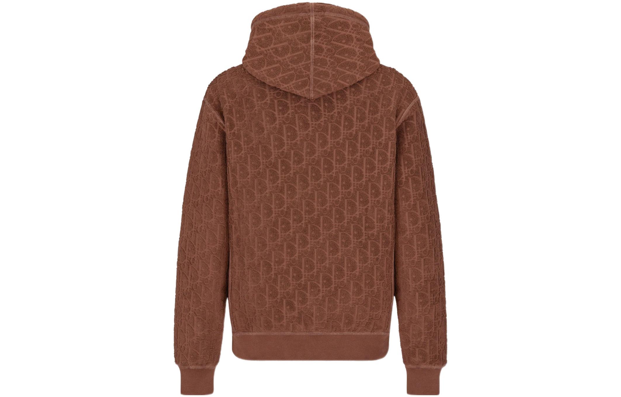 Lookbook DIOR SS22 Brown  Oversized Hoodie with Letter Print. 113J631A0684-C777