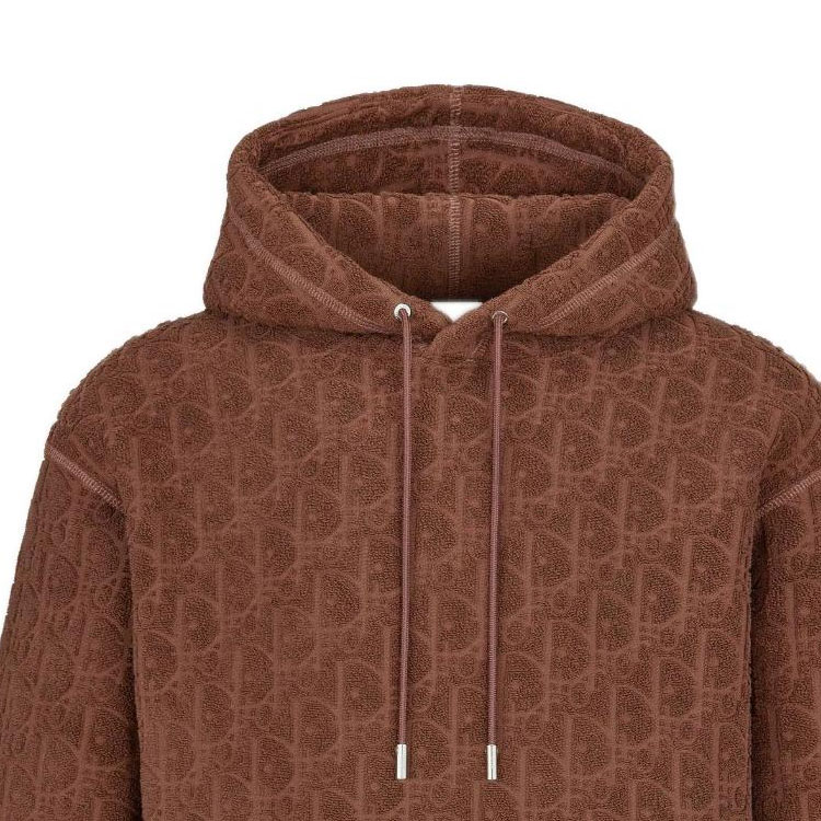 Purchase DIOR SS22 Brown  Oversized Hoodie with Letter Print. 113J631A0684-C777