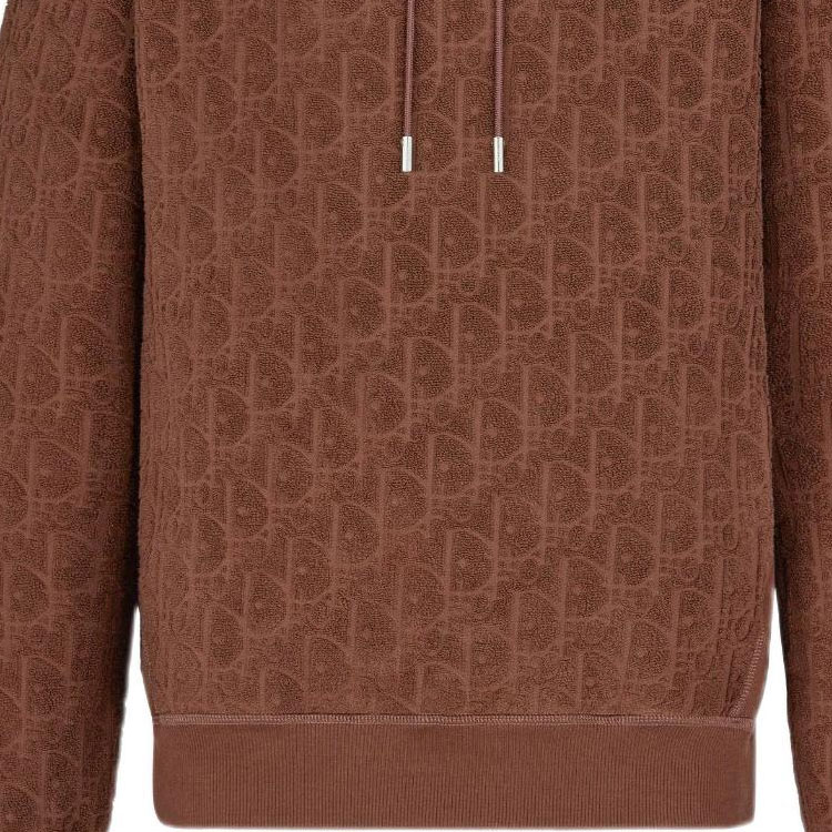 Details for DIOR SS22 Brown  Oversized Hoodie with Letter Print. 113J631A0684-C777