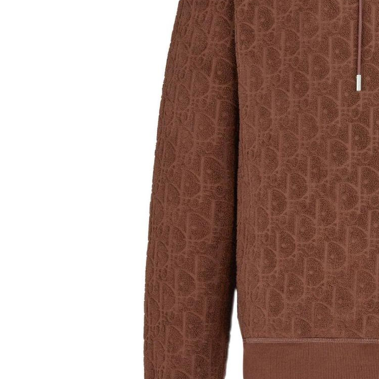 Sizing DIOR SS22 Brown  Oversized Hoodie with Letter Print. 113J631A0684-C777