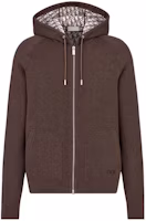 DIOR SS22 Brown Monogram Print Hooded Sweatshirt Men 113M221AT225-C180 DIOR SS22 Brown Monogram Print Hooded Sweatshirt Men 113M221AT225-C180