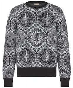 DIOR SS22 Sweater Kelabu Jacquard Wool Chestnut. 213M634AT423-C980 Order DIOR SS22 Sweater Kelabu Jacquard Wool Chestnut. 213M634AT423-C980