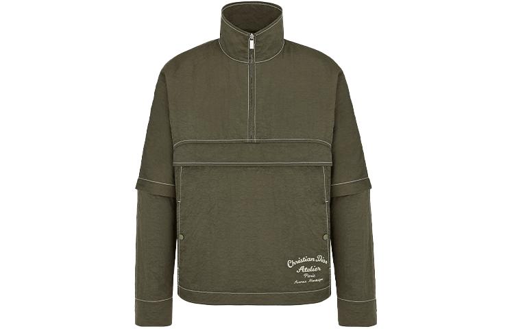 Order 디올 SS22 자수 로고 트윌 긴팔 자켓 올리브 그린 213C404A5456-C681