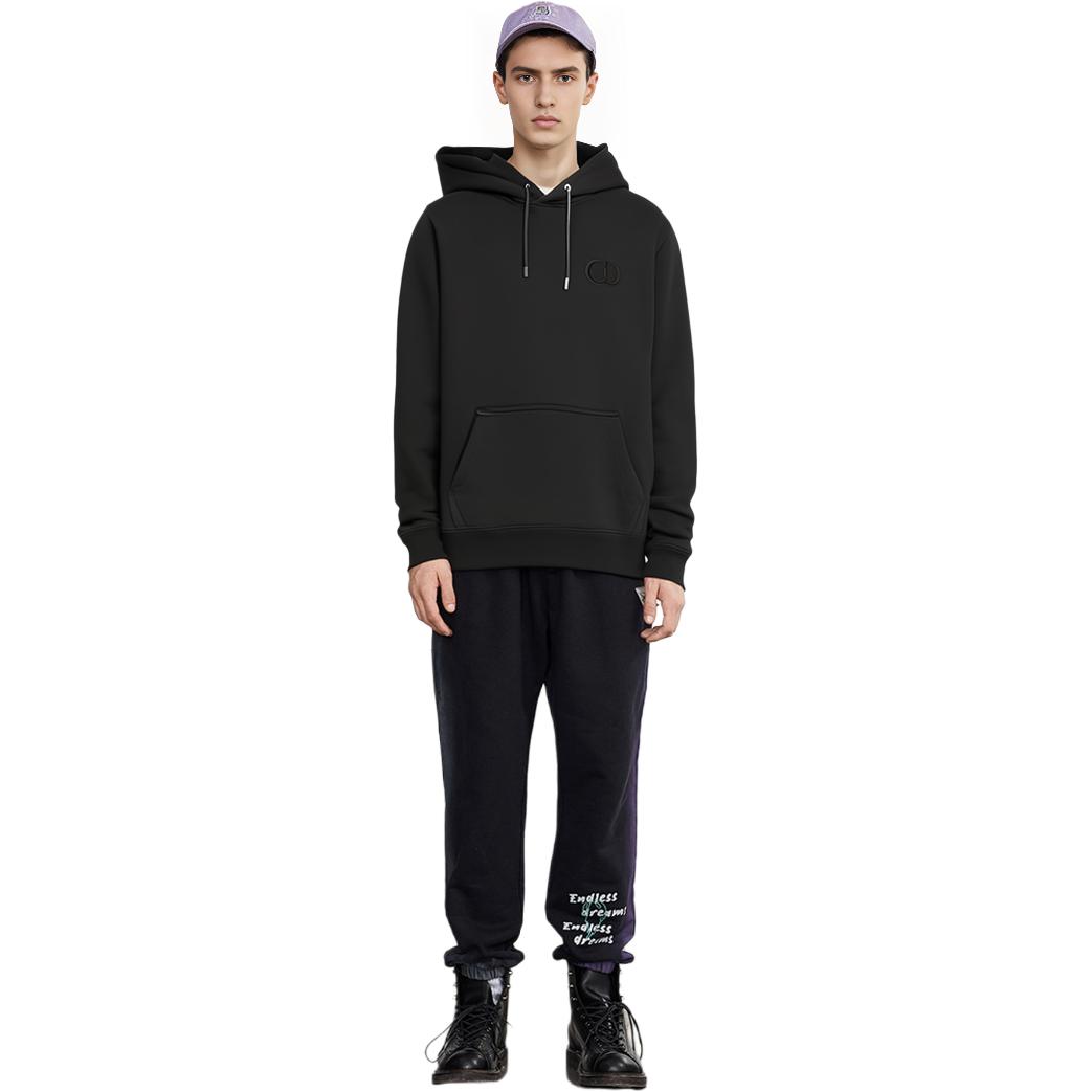 Sizing DIOR SS22 エッセンシャルズ CD アイコン ブラック プルオーバーフーディー メンズ. 113J698A0531-C989