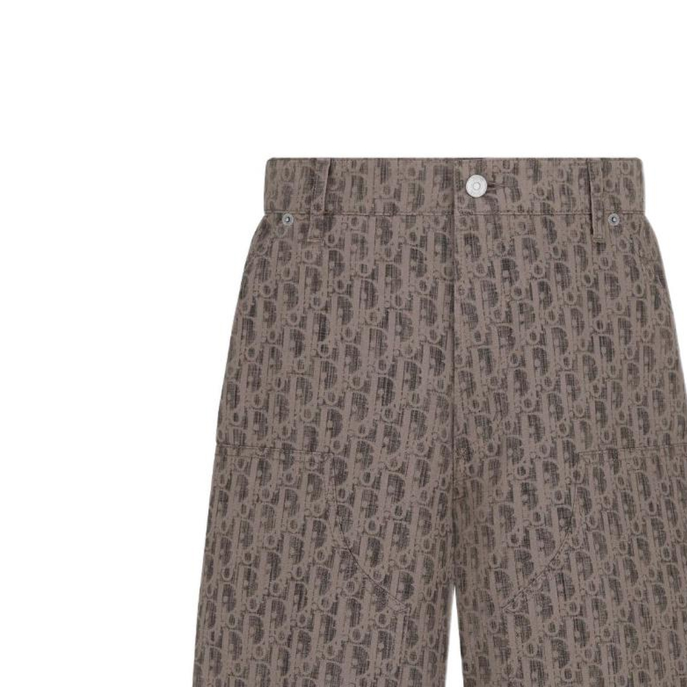Purchase DIOR SS22 男士棕色印花丹寧工裝短褲. 283D013AY510-C789