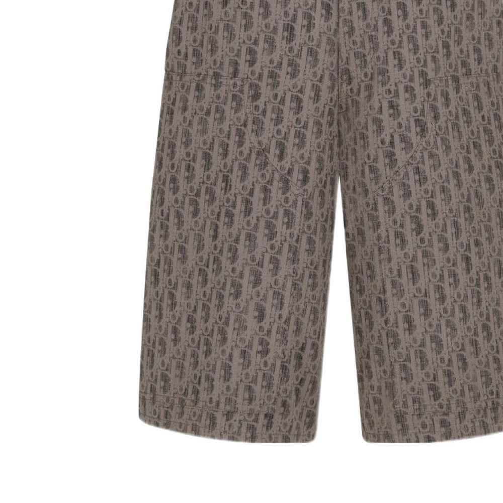Details for DIOR SS22 男士棕色印花丹寧工裝短褲. 283D013AY510-C789