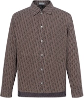 DIOR SS22 Logo Print Denim Jacket Brown - Casual Outerwear. 283D493AY510-C789 DIOR SS22 Logo Print Denim Jacket Brown - Casual Outerwear. 283D493AY510-C789