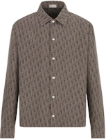 Order DIOR SS22 Logo Print Denim Jacket Brown - Casual Outerwear. 283D493AY510-C789