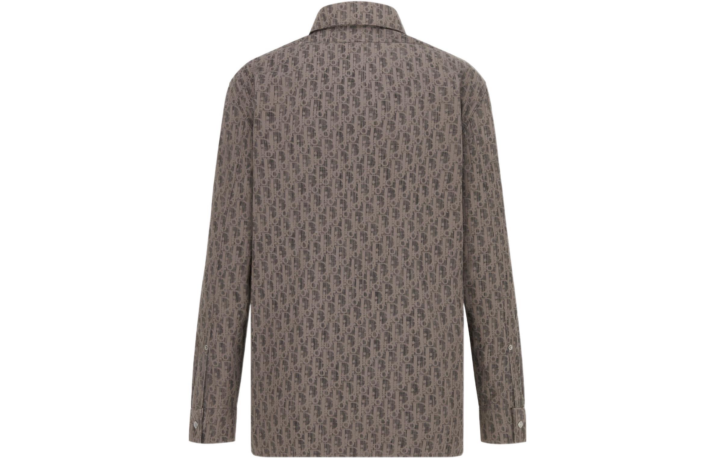 Lookbook Chaqueta Vaquera Marrón con Logo DIOR SS22 - Ropa Exterior Casual. 283D493AY510-C789