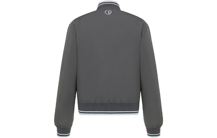 Lookbook DIOR SS22 男款单排扣灰色满印夹克。 213C406A5457-C888