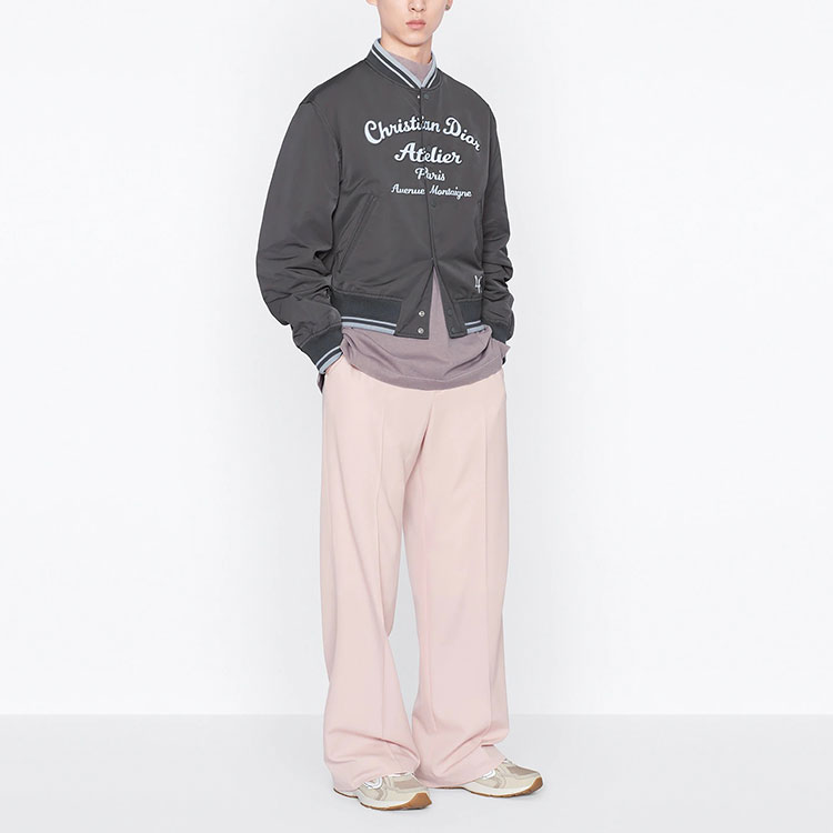 Details for DIOR SS22 男款单排扣灰色满印夹克。 213C406A5457-C888