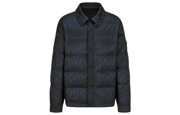 DIOR SS22 Monogram Single-Breasted Collared Jacket Black 293C436A4462-C989 圖 2