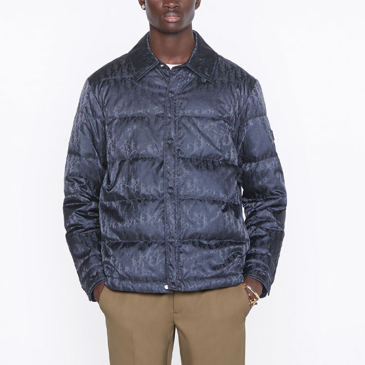 DIOR SS22 Monogram Single-Breasted Collared Jacket Black 293C436A4462-C989 圖 4