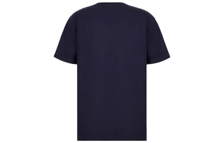 Lookbook ディオール SS22 ネイビーブルーロゴクルーネックTシャツ. 213J637A0739-C583