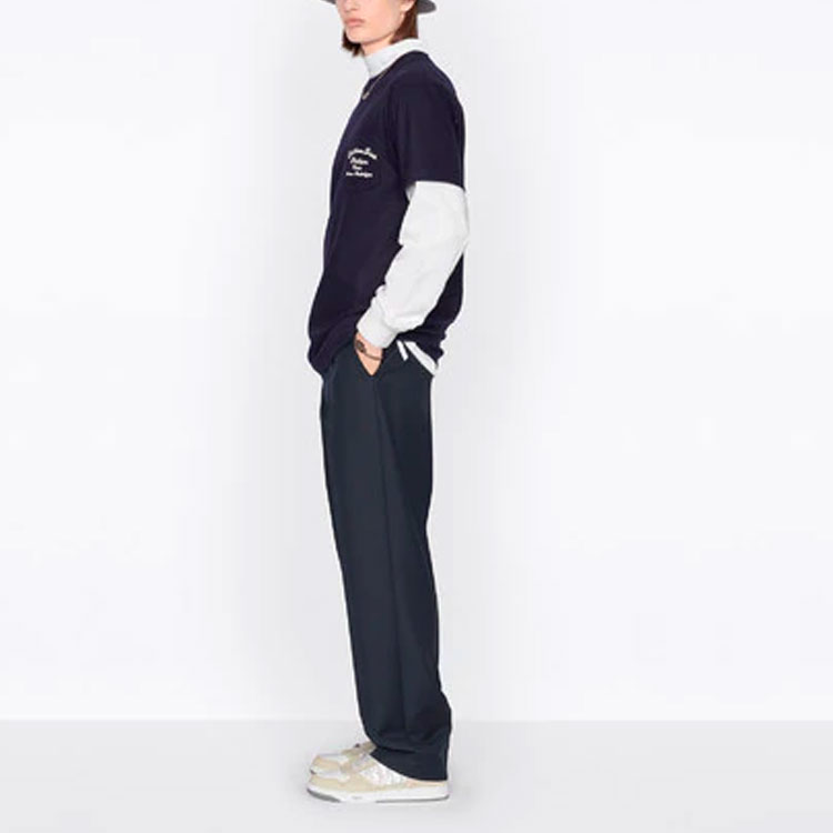 Details for ディオール SS22 ネイビーブルーロゴクルーネックTシャツ. 213J637A0739-C583
