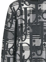 DIOR SS22 Oblique Jacquard Knit Wool Sweater Abu-Abu 213M658AT377-C880 Sizing DIOR SS22 Oblique Jacquard Knit Wool Sweater Abu-Abu 213M658AT377-C880