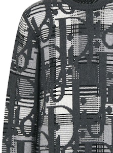 DIOR SS22 Oblique Jacquard Knit Wool Sweater Kelabu. 213M658AT377-C880 Sizing DIOR SS22 Oblique Jacquard Knit Wool Sweater Kelabu. 213M658AT377-C880