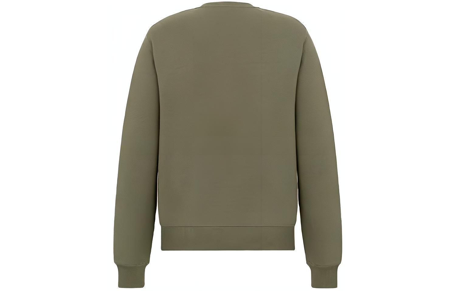 Lookbook DIOR SS22 橄欖綠圖案印花圓領長袖休閒衛衣 男士款 113J699A0531-C680