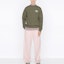Shop DIOR SS22 橄欖綠圖案印花圓領長袖休閒衛衣 男士款 113J699A0531-C680