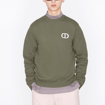 DIOR SS22 橄欖綠圖案印花圓領長袖休閒衛衣 男士款 113J699A0531-C680 Purchase DIOR SS22 橄欖綠圖案印花圓領長袖休閒衛衣 男士款 113J699A0531-C680