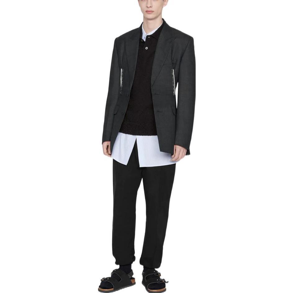 Shop Camisa de Algodón a Rayas Blancas y Azules DIOR SS22 Oversized 243C551A5656-C075