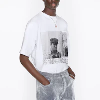 Purchase DIOR SS22 Portrait Letter Print Short Sleeve T-Shirt White 293J673A0554-C089