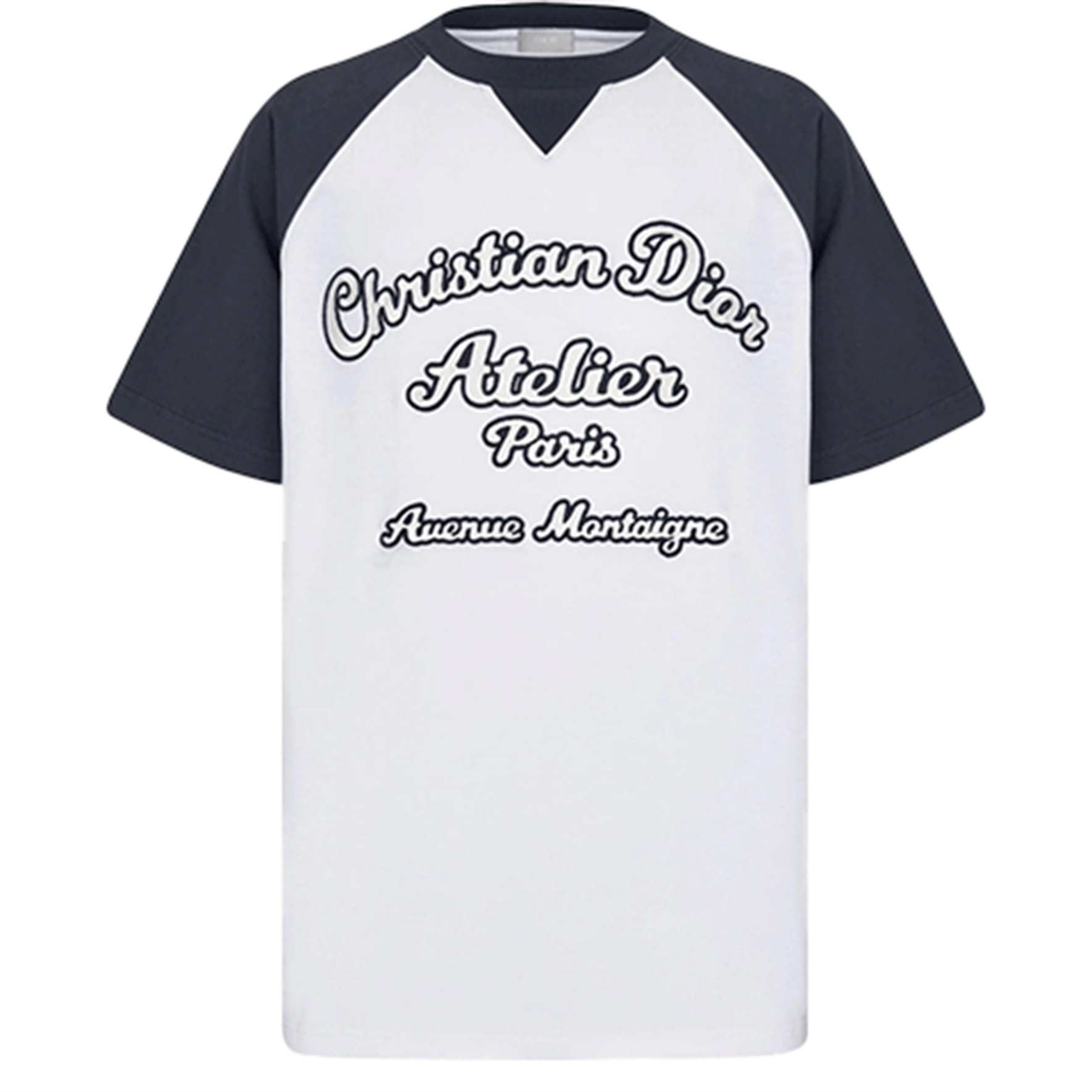 Order ディオール SS22 ホワイト アルファベットプリント クルーネック リラックスフィット Tシャツ 213J635A0677-C085