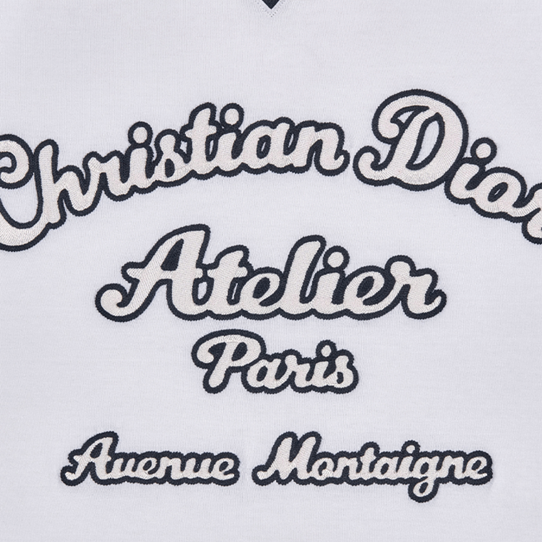 Sizing ディオール SS22 ホワイト アルファベットプリント クルーネック リラックスフィット Tシャツ 213J635A0677-C085