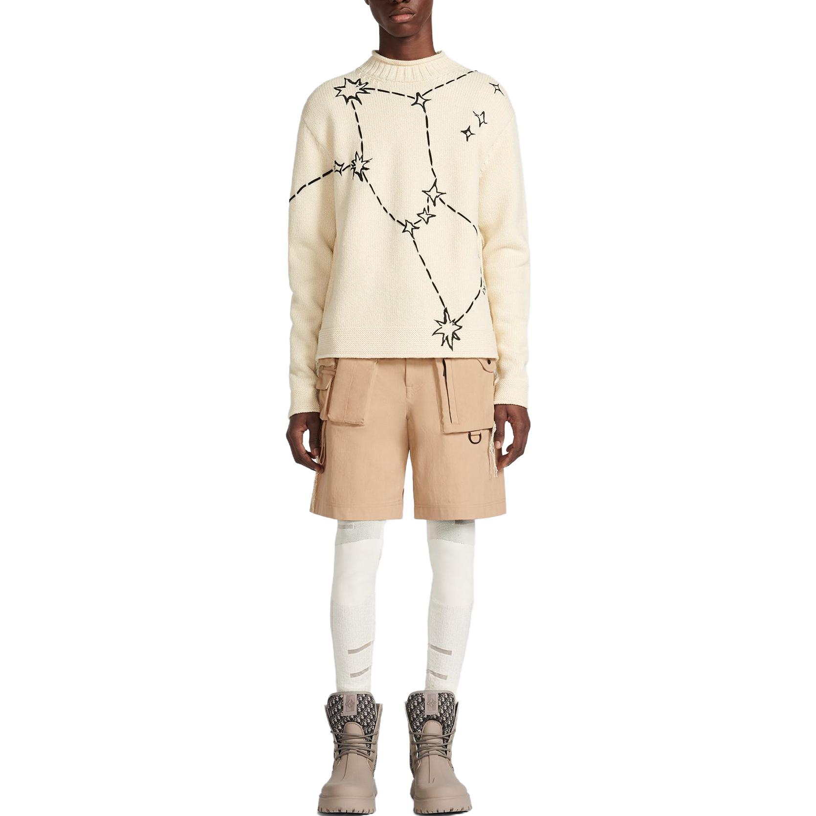 Shop DIOR SS23 Beige Pantalones Cortos Casuales de Bolsillos Sueltos. 393C122A5851-C110