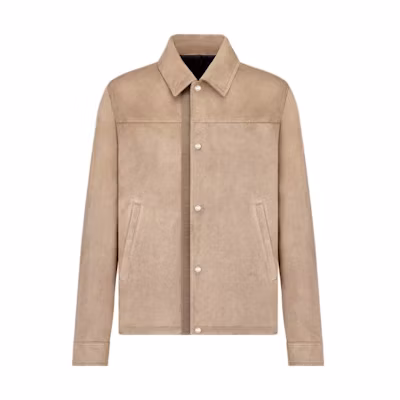 DIOR SS23 Beige Solid Color Single-Breasted Button Long Sleeve Jacket 013L428A0487-C640