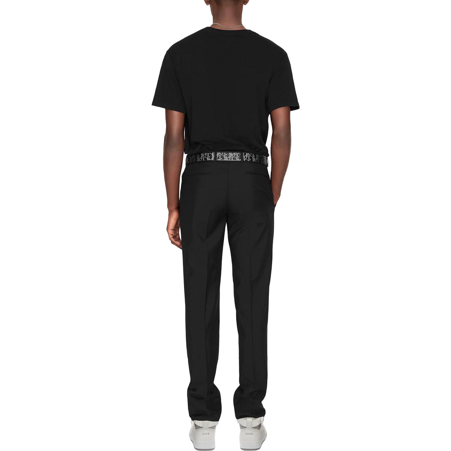 Details for DIOR SS23 黑色棉质CD标志刺绣圆领T恤。 013J600A0677-C989