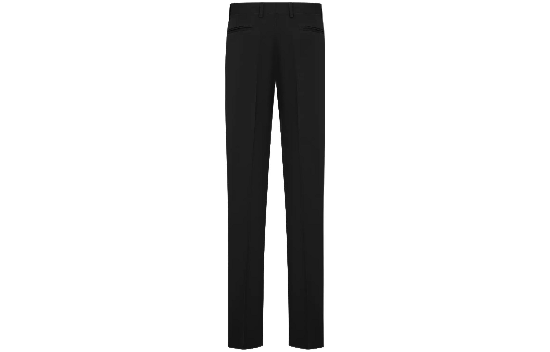 Lookbook Pantalones Negros Rectos con Cremallera Oculta DIOR SS23. 013C120A4739-C900