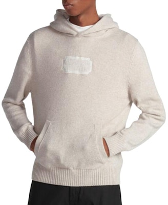 DIOR SS23 ブルーニットフーディー ロゴプリント付き 313M658AT474-C581 4