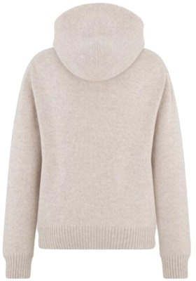 DIOR SS23 ブルーニットフーディー ロゴプリント付き 313M658AT474-C581 1