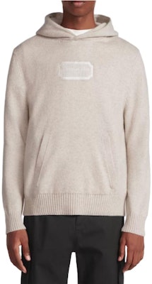 DIOR SS23 ブルーニットフーディー ロゴプリント付き 313M658AT474-C581 2