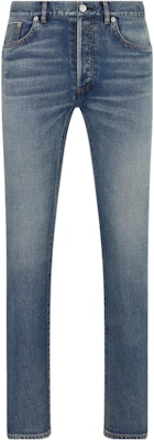 迪奥2023春夏蓝色修身水洗复古直筒牛仔裤 213DS15AY988-C580 Order 迪奥2023春夏蓝色修身水洗复古直筒牛仔裤 213DS15AY988-C580