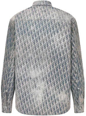 DIOR 2023春夏灰色渐变印花长袖衬衫 043D584O328X-C185 Lookbook DIOR 2023春夏灰色渐变印花长袖衬衫 043D584O328X-C185