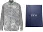 Shop DIOR 2023春夏灰色渐变印花长袖衬衫 043D584O328X-C185