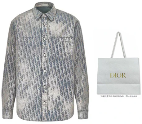 DIOR 2023春夏灰色渐变印花长袖衬衫 043D584O328X-C185 Purchase DIOR 2023春夏灰色渐变印花长袖衬衫 043D584O328X-C185