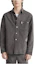 Shop DIOR SS23 Grey Long Sleeve Shirt with Solid Logo Applique. 383D587AY520-C888