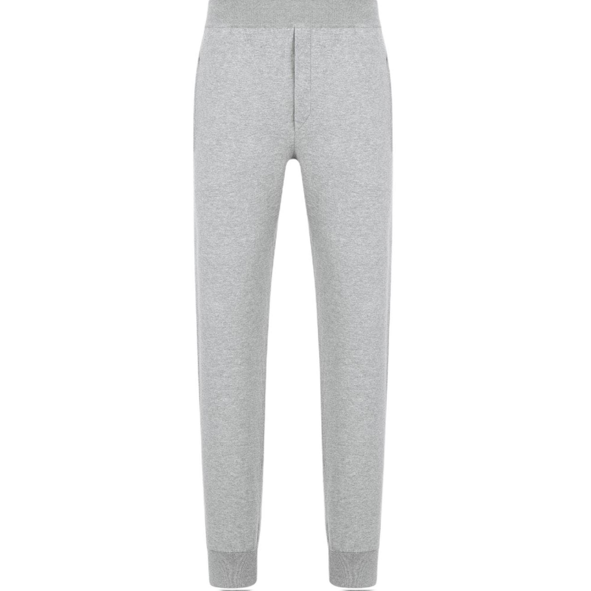 DIOR SS23  Grey Solid Color Elastic Waist Jogger Pants. 113M120AT225-C880