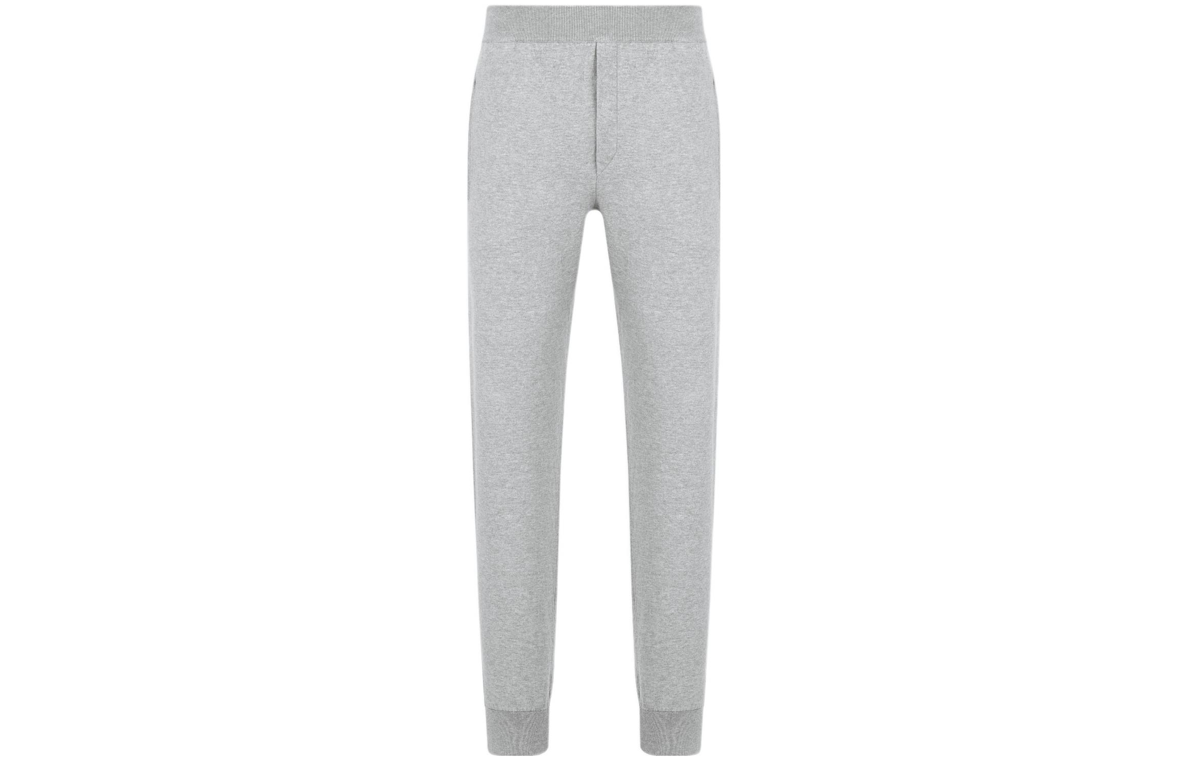 Order DIOR SS23 Celana Jogger Abu-Abu Pinggang Elastis. 113M120AT225-C880
