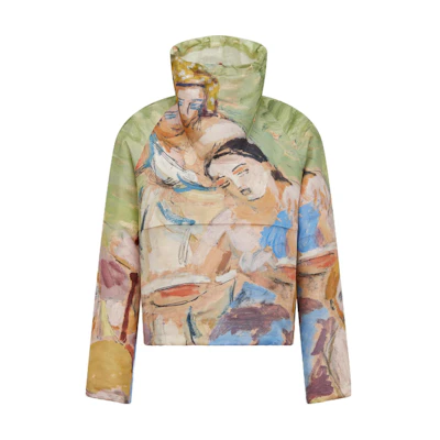 DIOR SS23 High-Neck Oil Painting Print Sweatshirt Multicolor. 383C560A5813-C685