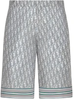 DIOR SS23 High-Waist Logo Printed Loose Fit Shorts Gray 013C121B4751-C484 DIOR SS23 High-Waist Logo Printed Loose Fit Shorts Gray 013C121B4751-C484