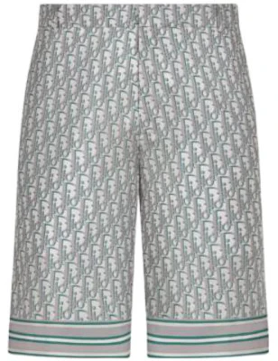 DIOR SS23 Seluar Pendek Longgar Pinggang Tinggi Logo Cetakan Kelabu 013C121B4751-C484 Order DIOR SS23 Seluar Pendek Longgar Pinggang Tinggi Logo Cetakan Kelabu 013C121B4751-C484