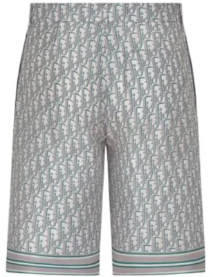 DIOR SS23 Seluar Pendek Longgar Pinggang Tinggi Logo Cetakan Kelabu 013C121B4751-C484 Lookbook DIOR SS23 Seluar Pendek Longgar Pinggang Tinggi Logo Cetakan Kelabu 013C121B4751-C484