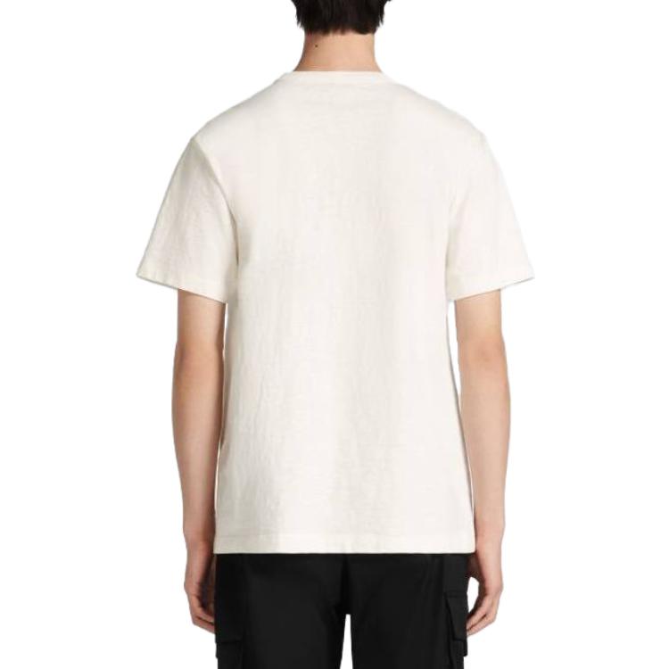 Details for DIOR SS23  Logo Print Crewneck T-Shirt in Off-White. 393J696A0849-C089