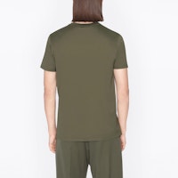 DIOR SS23 橄榄色Logo刺绣圆领短袖T恤。 013J600A0677-C680 Purchase DIOR SS23 橄榄色Logo刺绣圆领短袖T恤。 013J600A0677-C680