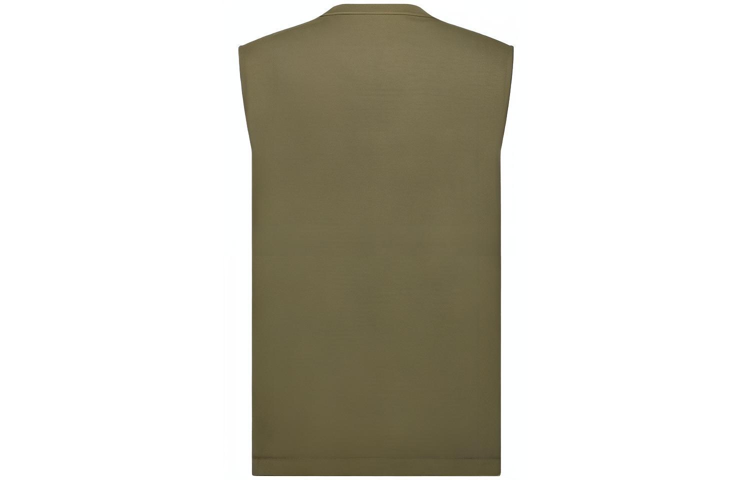 Lookbook DIOR SS23 Olive Baju Tanpa Lengan Slim Fit Knit Sweater. 383J641A0817-C640